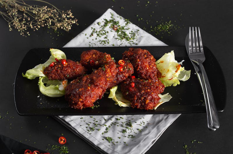 Extra spicy X-Fire hot chicken sandwich with jalapeños