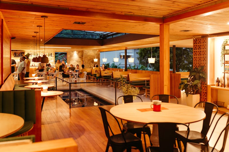 Hangry Joe's restaurant interior ready for delivery orders