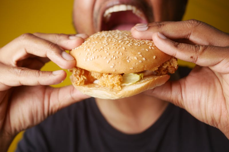 Double Down Deluxe double chicken fillet sandwich